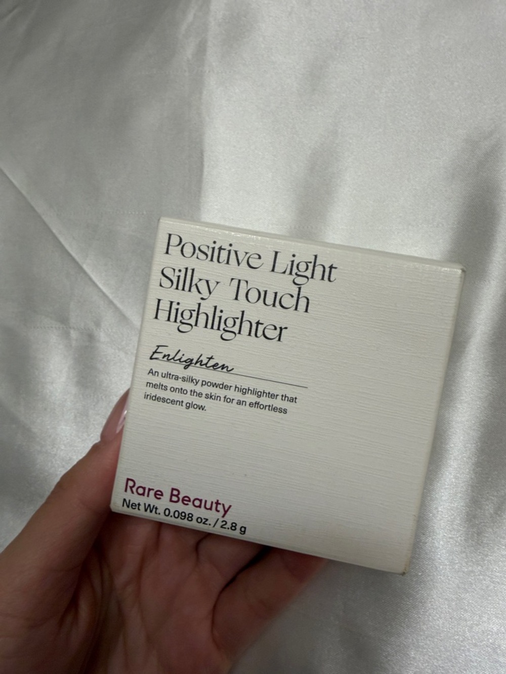 Rare Beauty Positive Light Silky Touch Highlighter - Enlighten (White Pearl)